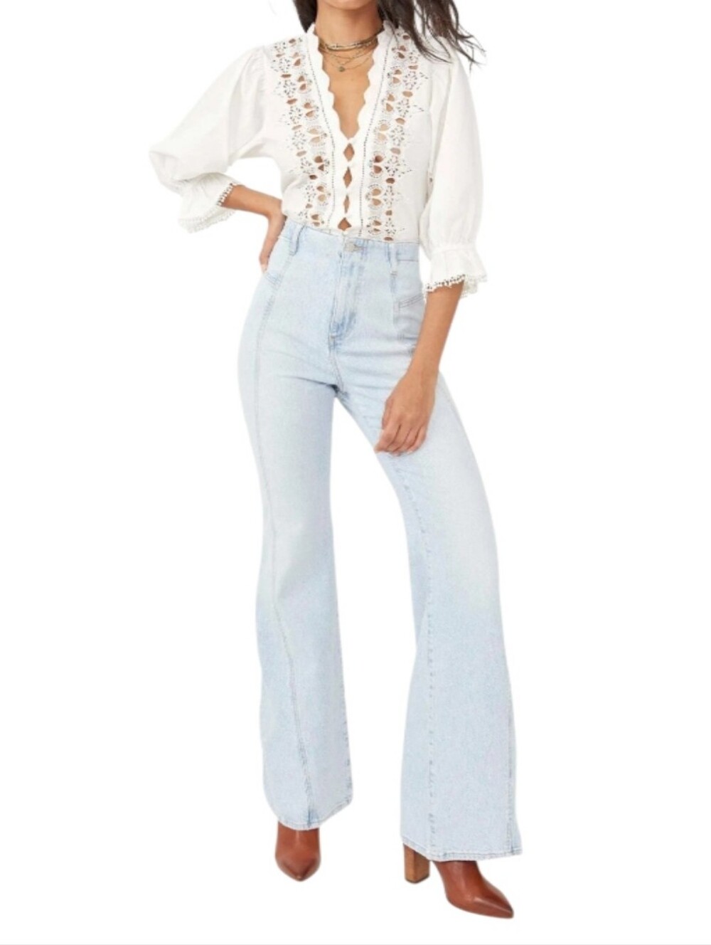 Free People Florence High-Rise Flare Jeans